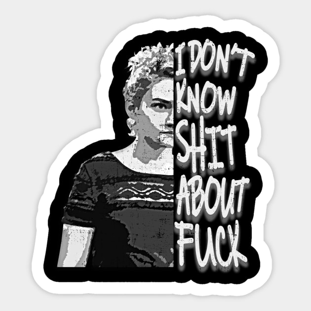 ruth i dont know shit about fuck Sticker by Man Gun podcast